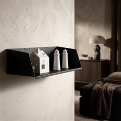 Como boghylde i metal - 40 CM - Sort - Dansk design