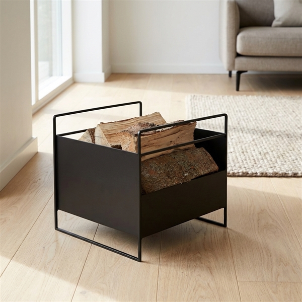 Como Brændekurv i metal - Sort