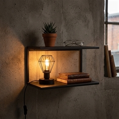 Design sengebord sort