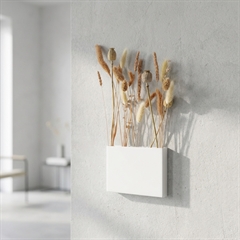 Como Flower Pot FIVE - Væghængt vase i metal, Hvid