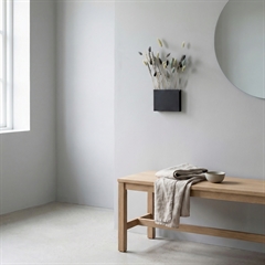 Como Flower Pot FIVE - Væghængt vase i metal, Sort