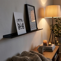 Como 60 cm. gallerihylde i sort