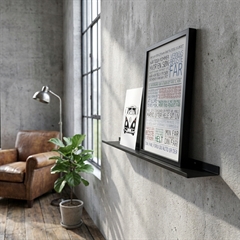 Como Gallerihylde i metal - 60 cm. - Sort