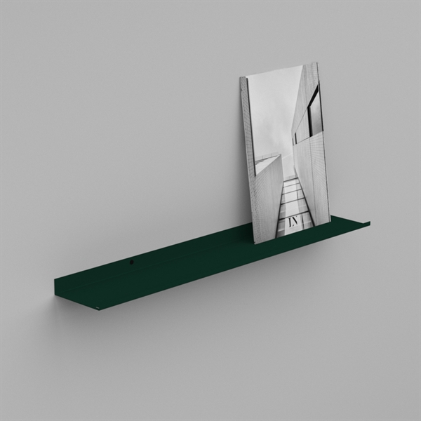 como gallerihylde i metal - 40 cm. - Grøn