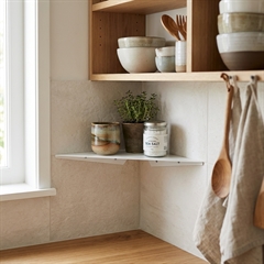 Hjørnehylde hvid - Str. M - Como Design