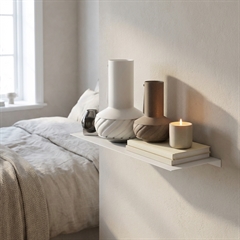 Como Hylde 37,5 x 10 cm - Hvid metal