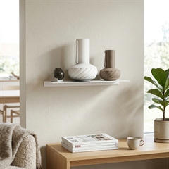 Como Hylde 37,5x15 cm - Hvid metal