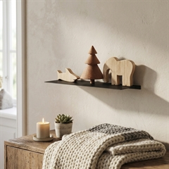 Como Hylde 37,5x15 cm - Sort metal