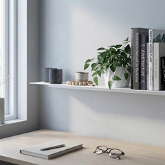 Como design Hylde 50 x 15 cm - Hvid 