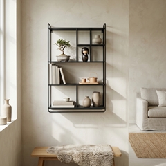 Como MyShelf hylde til hjemmet, her i mat sort.