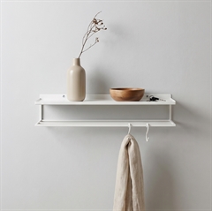 Como Køkkenhylde med stænger - Hvid Metal (50 cm)
