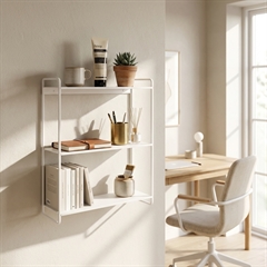 Maggie hvid kophylde fra vores metalserie Como.