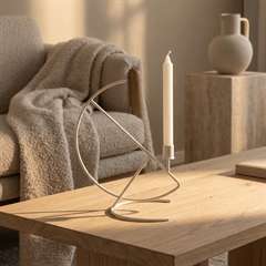 Hvid design-lysestage