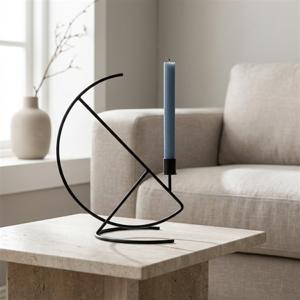 Sort design lysestage fra Como Design