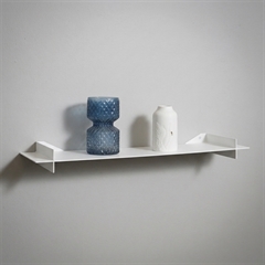 Como Niveau Hylde - Hvid Væghylde i Stål - Boxdelux