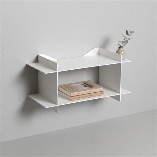 Como Niveau Hylde | Hvidt væghængt sengebord - Boxdelux