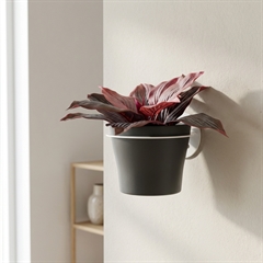 Stor planteholder til væg - hvid