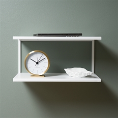 Sengebord i metal - hvid - Dansk design