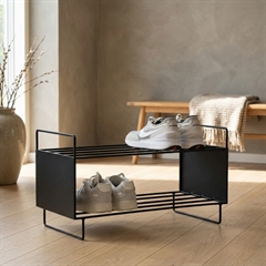 Skoreol i sort metal - Como Design