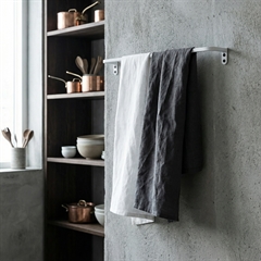 køkkenstang til ophæng af viskestykker, hvid