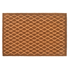 Dixie dørmåtte i Kokos - Grid - 60 x 90 cm.