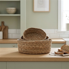 Dixie brødkurve i søgræs - Sæt med 3 stk.