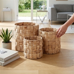 Dixie cylinderformede opbevaringskurve - Lily, sæt med 3 stk.