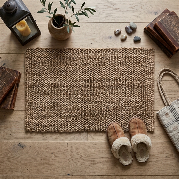 Dixie dørmåtte i jute - ALICE - Mørk Natur - 60x90cm