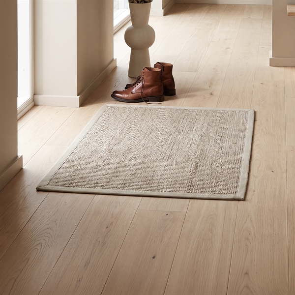 Dixie dørmåtte i Sisal, Beige med kant  - 60x90 cm.
