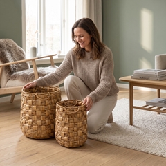 Dixie høje opbevaringskurve - Lily Weave, sæt med 2 stk.