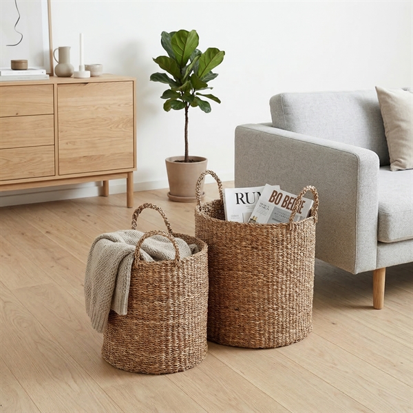 Dixie runde opbevaringskurve - Ester, sæt med 2 stk.