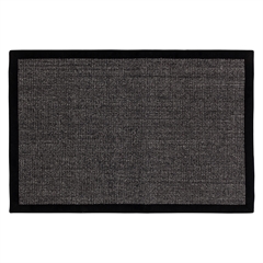 Dixie dørmåtte i Sisal, Black - 60x90 cm.