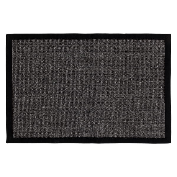 Dixie dørmåtte i Sisal, Black - 60x90 cm.