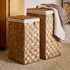 Dixie Vasketøjskurve i vandhyacint - Panama. Sæt med 2 stk. 