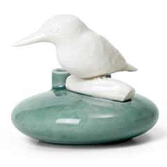 dottir vase i keramik, kingfisher