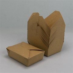 Engangsservice - Wok Box - Firkantet - Pakke 50 stk
