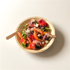 Dyb engangstallerken til salat, suppe, risretter mm.