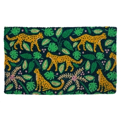 Farverig dørmåtte - 40x60 Leopard