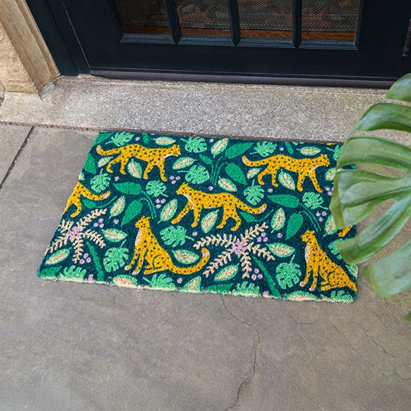 Entryways Dørmåtte i kokos 40x60 cm - Leoparder