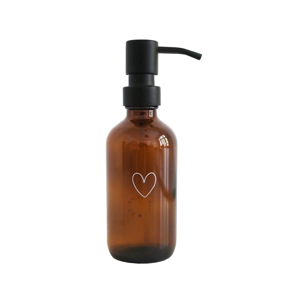 Eulenschnitt sæbedispenser - 250 ml - Brun glas, Hjerte