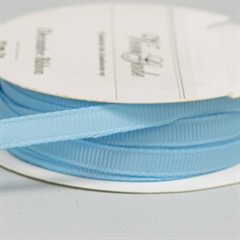 Grosgrain bånd i lyseblå polyester