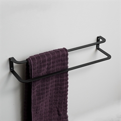 Sector Håndklædeholder til væggen - Sort 60 cm