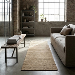 House Doctor Tæppe. Hempi i NATUR - 90 x 300 cm.