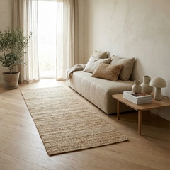 House Doctor Tæppe. Hempi i NATUR - 90 x 300 cm.