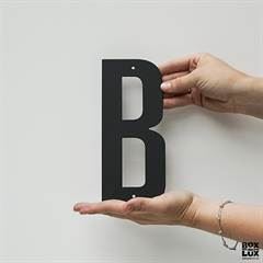 Husnummer i sort, metal B