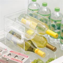Stabelbar flaskeholder til køleskabet eller skuffen