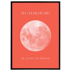 Plakat - Jeg elsker dig til månen og tilbage, Koral