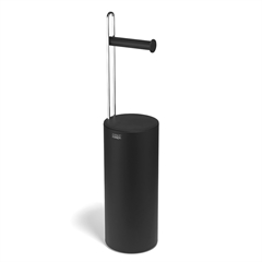 Joseph Joseph Toiletrulleholder til extra toiletruller, Sort