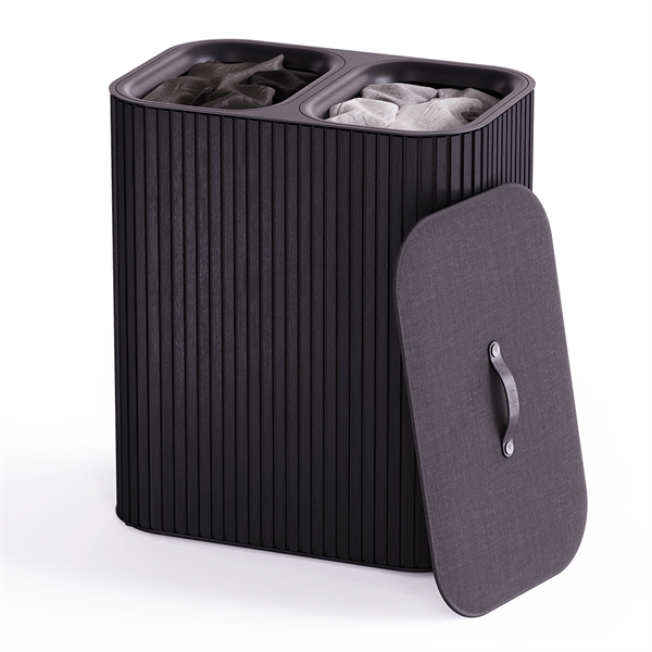 Joseph Joseph vasketøjskurv - Tota DUO LUXE 90L - SORT