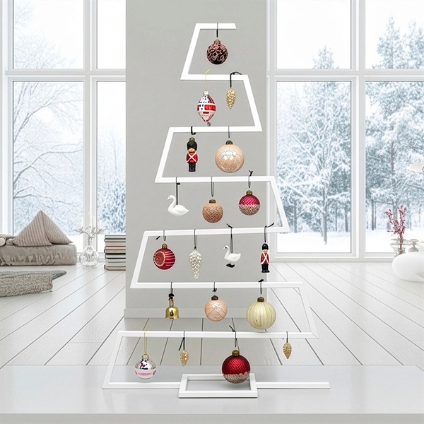 Senso Design Juletræ til i metal til julekugler - Hvid